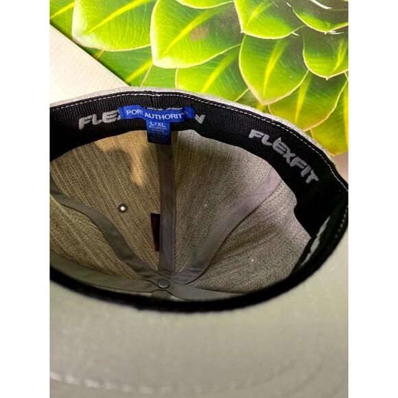 FAITH Christian Hat Sz. L/XL Flex Fit Port Authority Hat Grey Baseball Cap - Picture 6 of 7